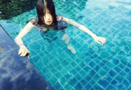 蒋欣泳装写真图片高清,性感魅力，夏日风情尽显